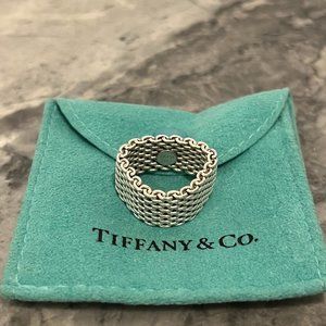 Tiffany & Co Somerset Ring Mesh Weave Ring in Sterling Silver